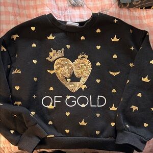 Disney princess girls sweatshirt with sequins size 6 like new